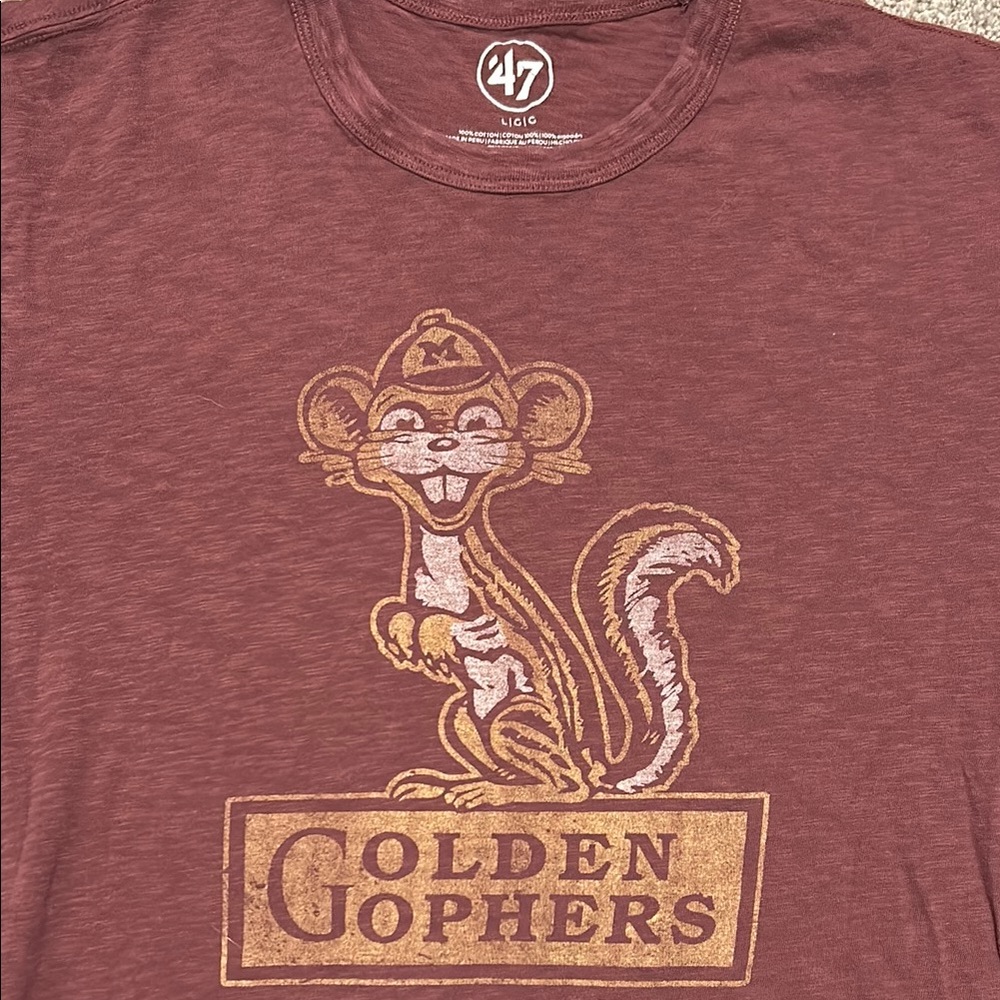 47 Brand Golden Gophers Maroon T-Shirt